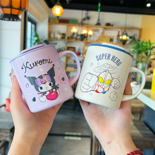奥特曼儿童水杯31不锈钢带刻度吸管牛奶杯子家用防摔男女孩马克杯