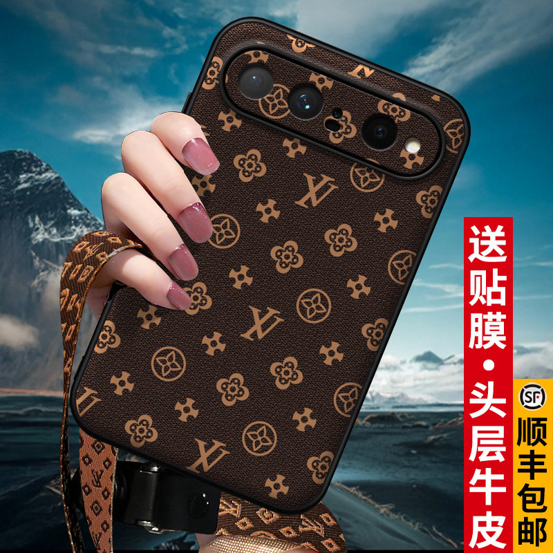 匠恒适用华为Pura X View手机壳真皮阔直板mate80rs保护套XView带挂绳mt70超薄90外壳非凡大师老花60男女新款