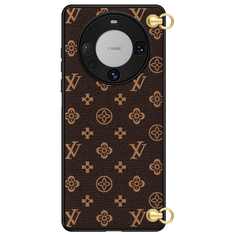 华为mate60pro牛皮高级感手机壳