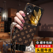 flip外壳男女新款 匠恒适用OPPOFindN3Flip手机壳oppo小折叠屏真皮FindN3Flip保护套find 情侣翻盖防摔老花