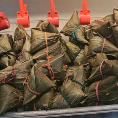 天津特产美食中栗华蒸饼粽子端午节北方粽子甜粽子咸蛋黄粽子