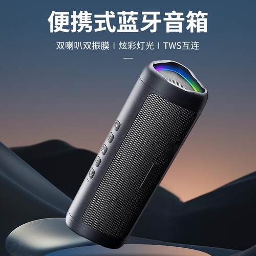 Cyboris/赛柏瑞斯 T101赛柏瑞斯新款蓝牙5.3炫彩LED灯光便携式TWS