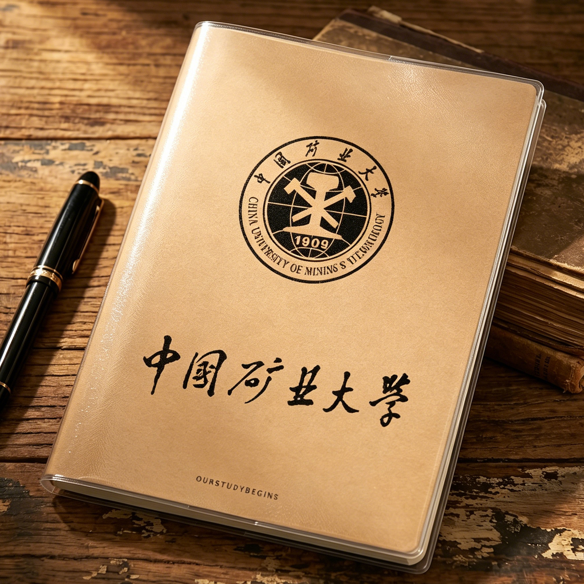 【矿业大学】B5胶套本大本100张考研笔记本子 A5线装加厚胶皮本子