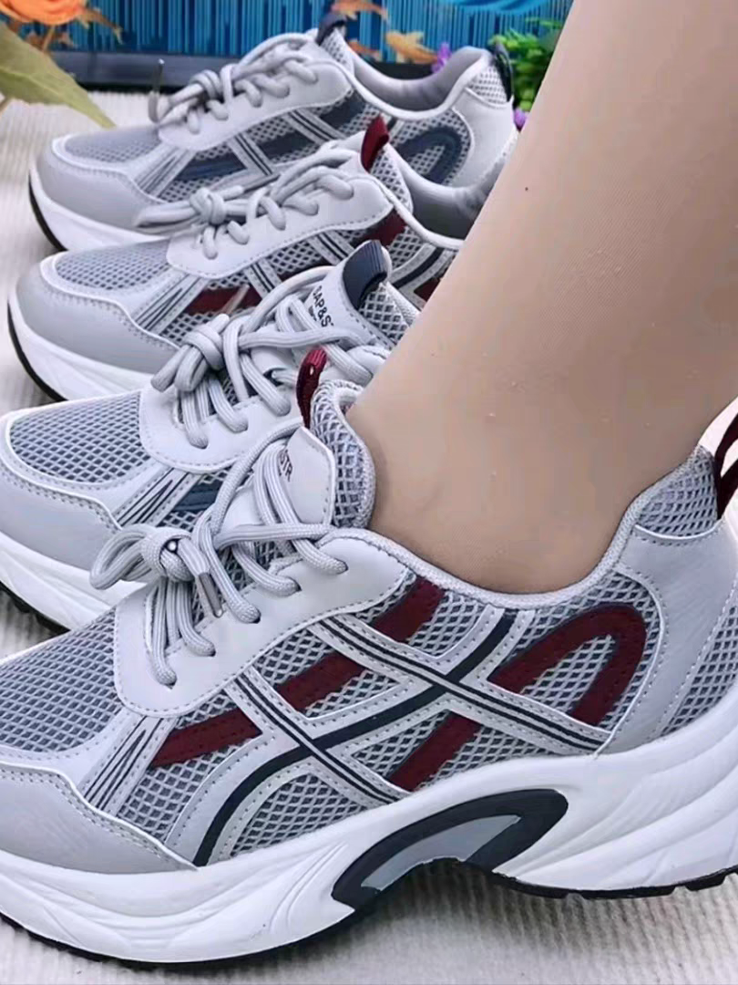 老北京布鞋女2026春季新款网面透气休闲运动鞋厚底增高百搭跑步鞋,女鞋,老爹鞋,淘宝优惠券,粉丝福利购,淘宝优惠卷