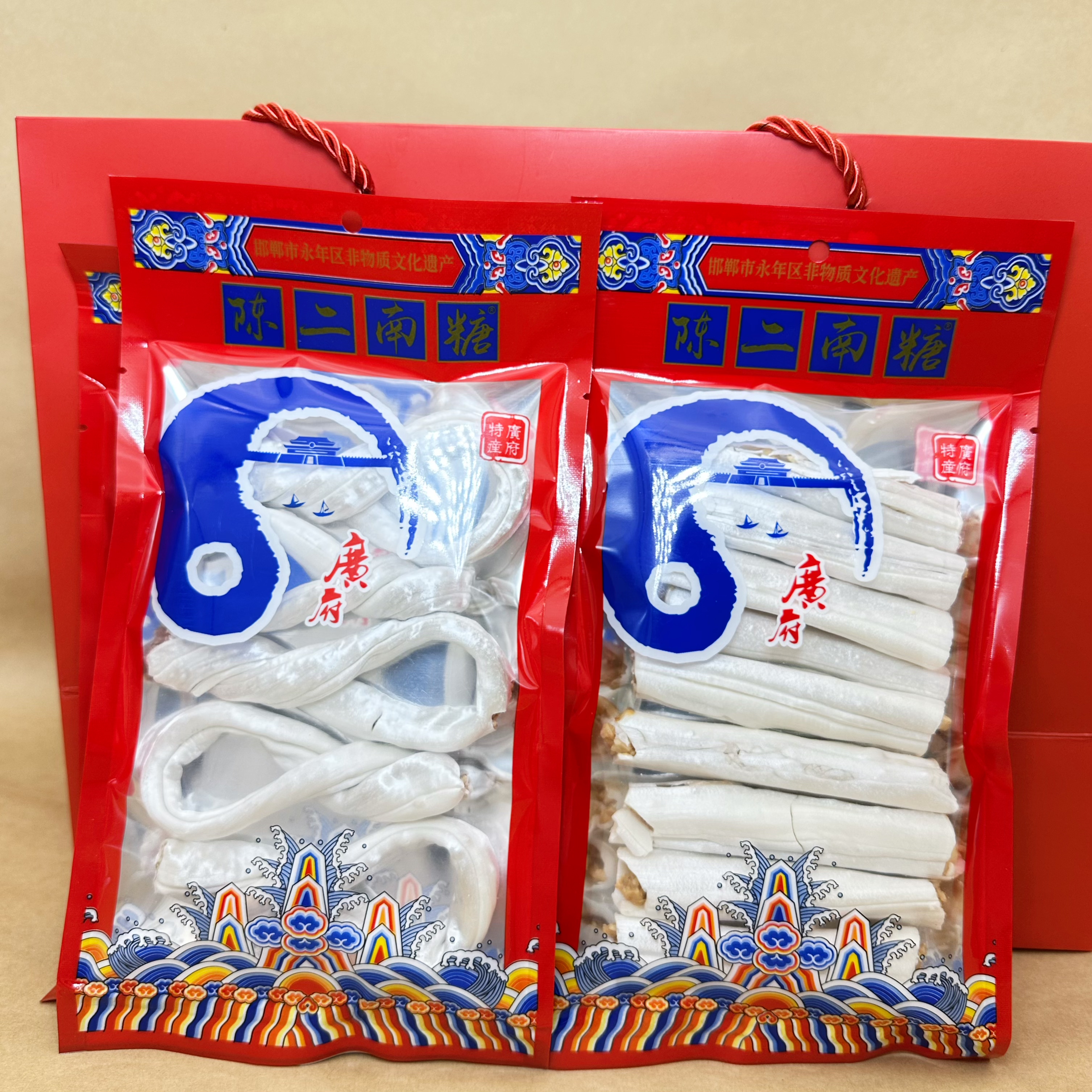 邯郸永年广府特产陈二南糖芝麻糖花生糖礼盒装非遗手工制作伴手礼