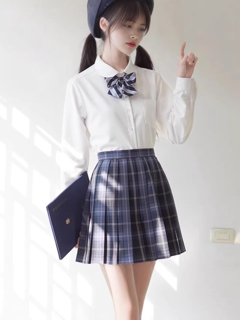 2026新款JK制服基础款尖圆领长短袖衬衣不透百搭上衣校供学生新款