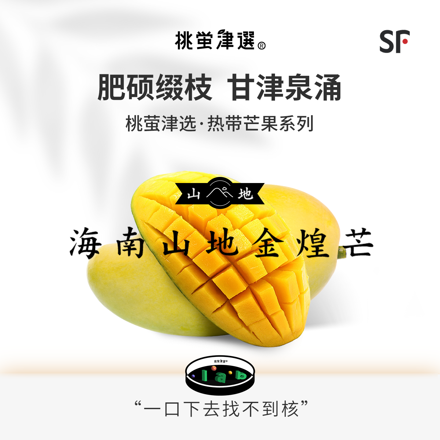 桃萤津选 海南山地金煌芒 纯正台湾引种 低纤维纸片核 礼盒装 SF