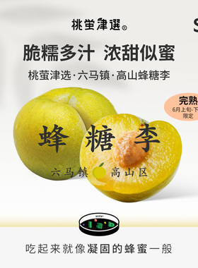 正宗！桃萤津选 贵州六马蜂糖李 镇宁高山核心区 单果60g 礼盒 SF