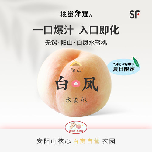 爆汁软桃！阳山白凤水蜜桃礼盒装