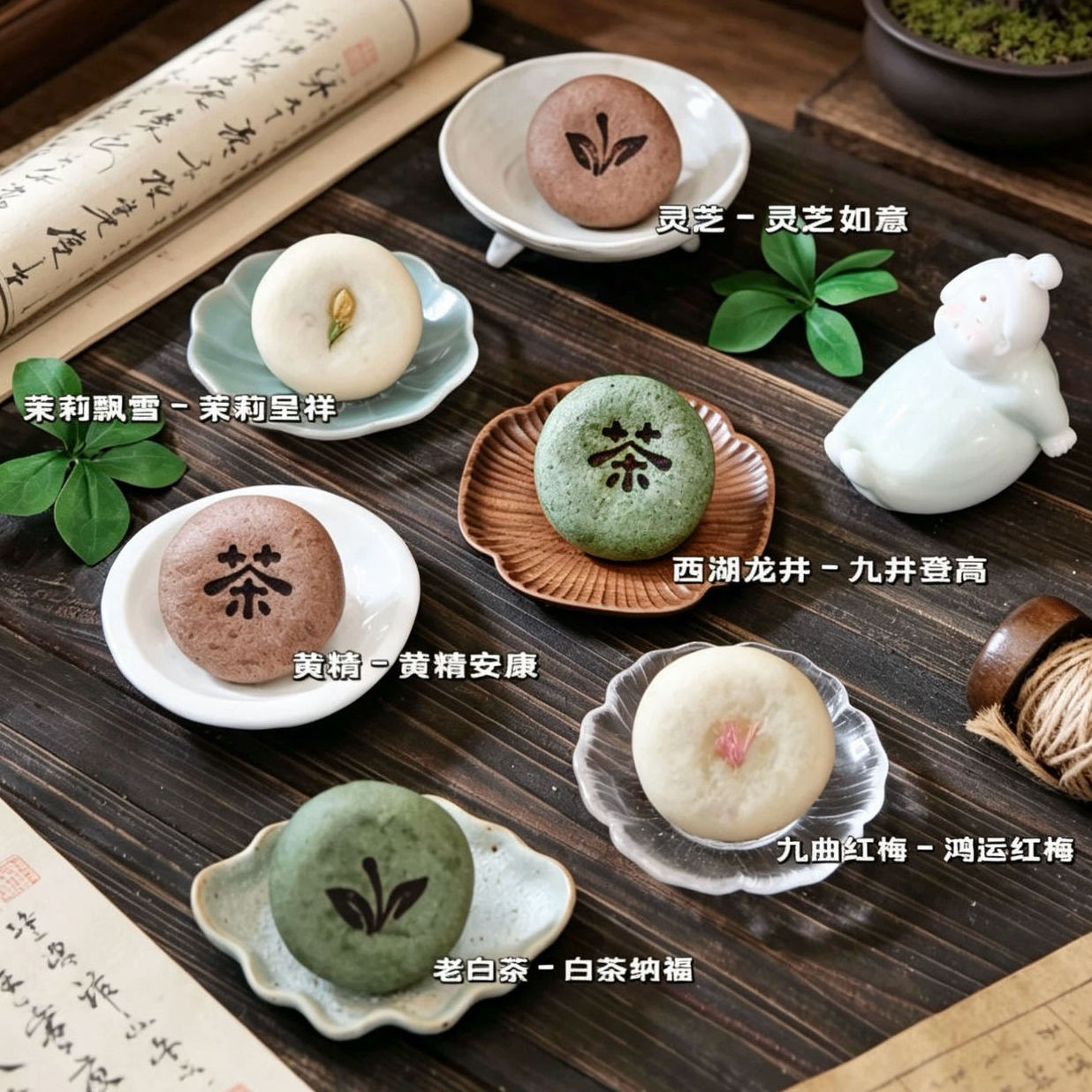 西湖龙井茶酥散装月饼批发江南特产茶饼下午茶点心中秋伴手礼