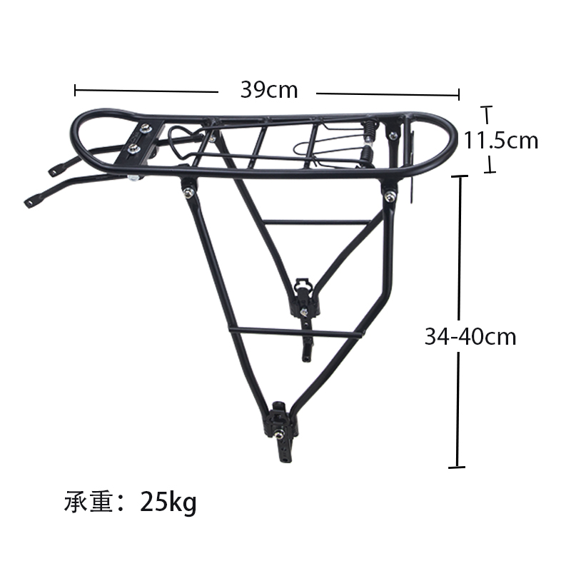 旅行车山地自行车后衣架货架后座可以载人铝合金支架量化高强度
