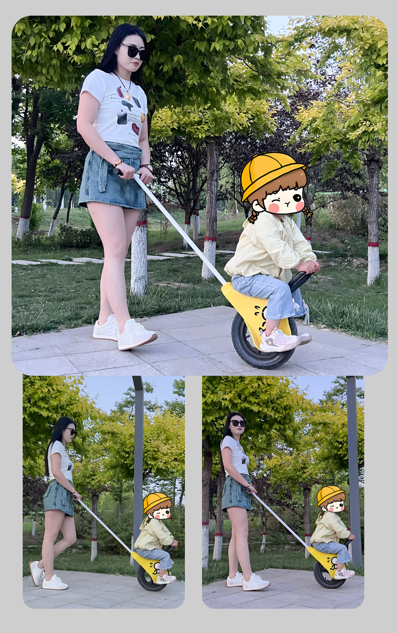 享受亲子时光 独轮亲子车
