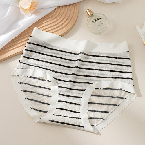 大码内裤女无痕泡泡柔纱彩虹裤