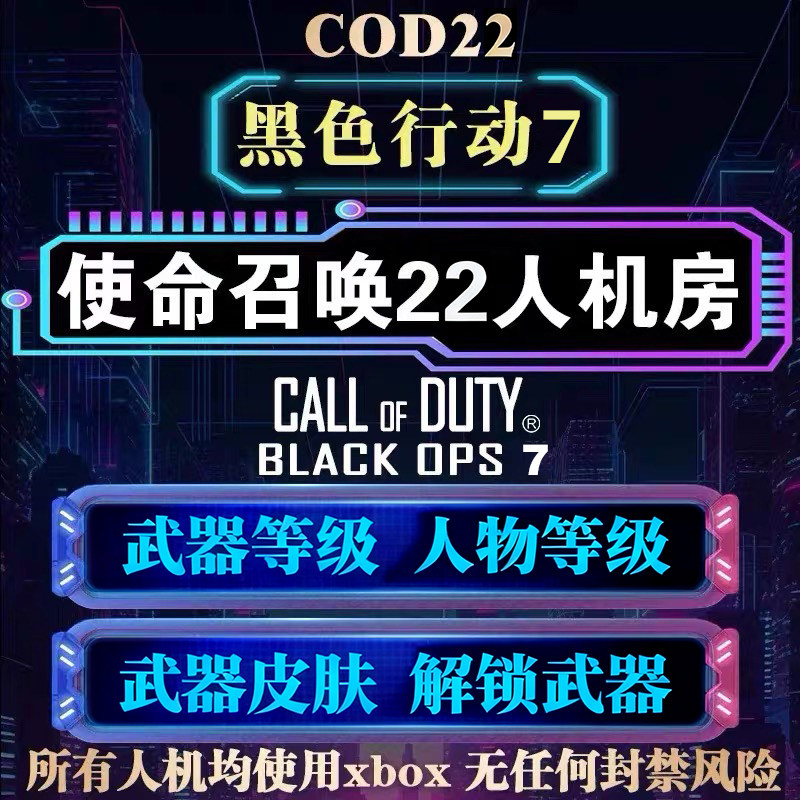 使命召唤COD22人机房 平安妙妙屋 武器等级迷彩刷枪房 代肝全解锁