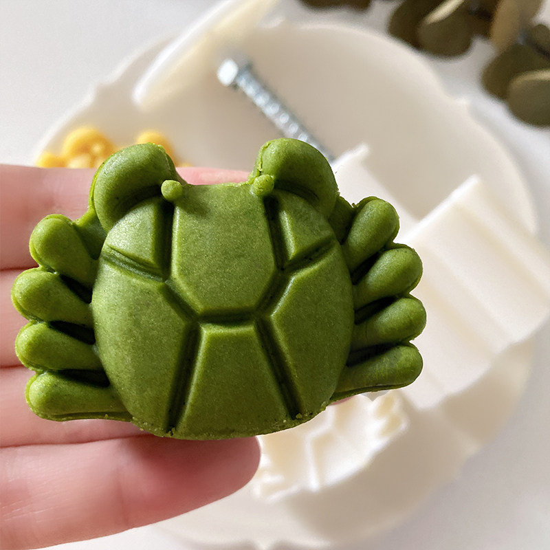 经典款网红大闸蟹绿豆糕茶点广式饼皮月饼模具私房烘焙diy模具63g