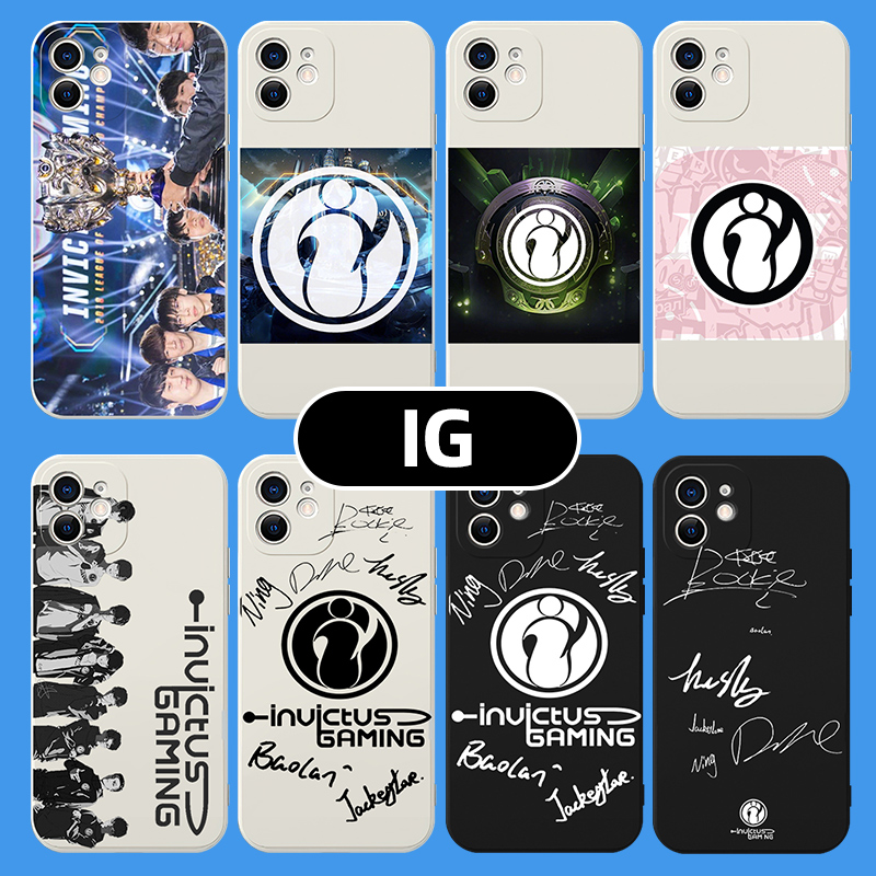 IG手机壳iPhone14华为mate60pro战队lol苹果15promax周边x适用xr英雄联盟xsxmax队员oppo签名小米13同款8游戏