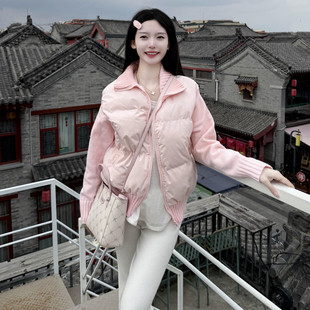 洋气减龄高级感内搭羽绒棉服女2025秋冬季 面包服保暖加厚棉袄外套