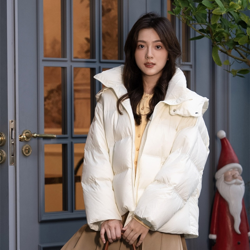 超显瘦蓬松加厚面包服短外套