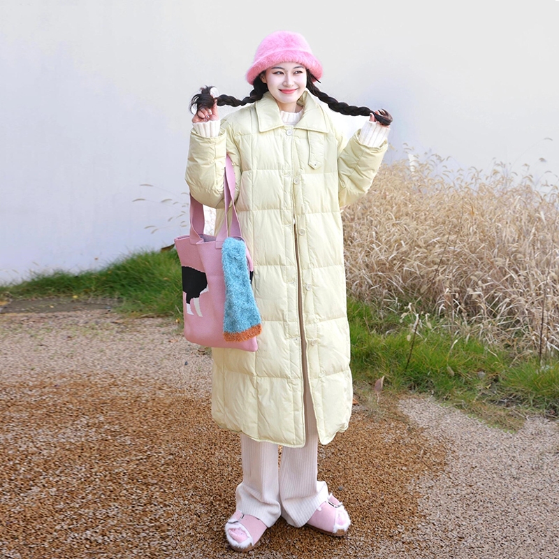 韩系90白鸭绒羽绒服外套