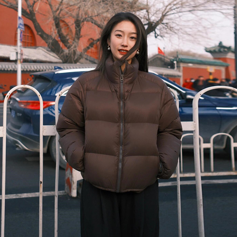 90白鸭绒羽绒服女短款外套