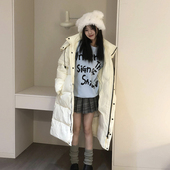 新款 90白鸭绒长款 羽绒服女加厚2025秋冬季 设计感小众宽松显瘦外套