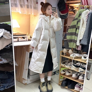 学生百搭羽绒棉服潮 中长款 宽松加厚ins棉衣外套女2025秋冬季 新品
