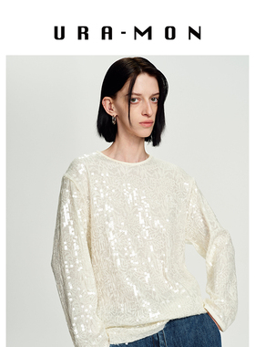 【设计师品牌】URA-MON ｜宽松亮片T恤