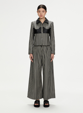 【设计师品牌】URA-MON ｜收腰阔腿裤