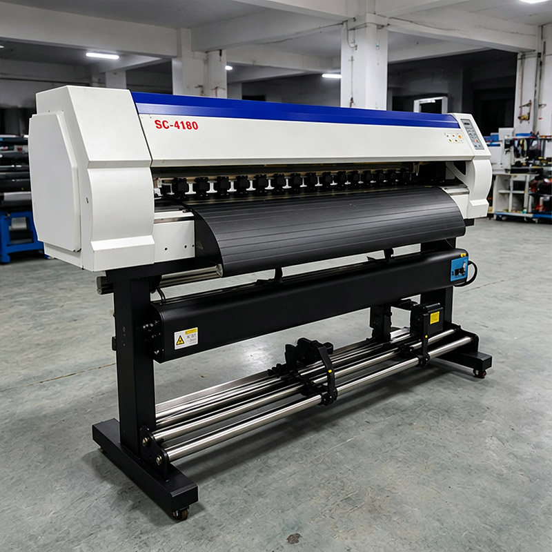 天彩4180弱溶剂写真机1.8米i3200双头装饰画PU皮革图文广告打印机