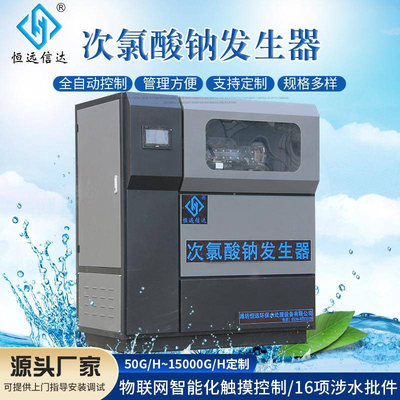 湖南全自动次氯酸钠发生器电解食盐工业盐杀菌消毒设备恒远环保
