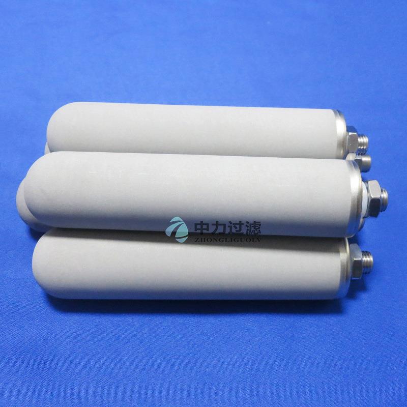 管道除尘除锈可重复使用循环纯化水蒸汽过滤金属粉末钛棒烧结滤芯