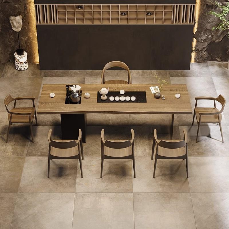 实木大板泡茶桌办公室家用客厅茶具茶台一整套新款高端