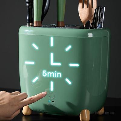 智能消毒烘干刀架置物架刀具菜刀刀座筷子笼收纳一体厨房用品家用