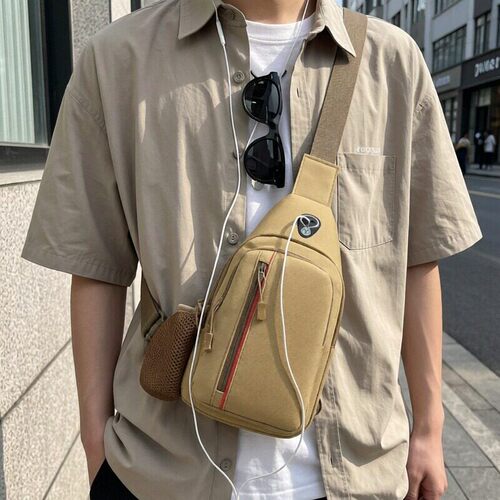 户外运动通勤多功能斜挎男士胸包