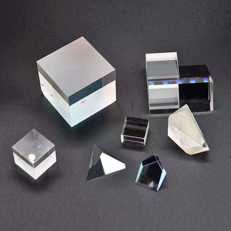 直角三棱镜加工定制光学玻璃三角菱镜视觉测量立方分光棱镜反射镜
