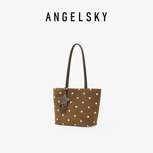 ANGELSKY原创设波点托特包小百搭