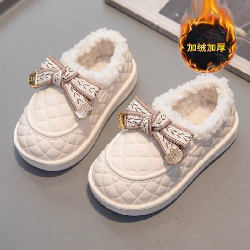 儿童棉鞋秋冬新款公主风防水防滑户外毛毛鞋宝宝英伦一脚蹬豆豆鞋,童鞋/婴儿鞋/亲子鞋,雪地靴,淘宝优惠券,粉丝福利购,淘宝优惠卷