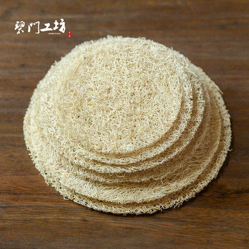 碧门工坊日式茶道丝瓜养壶垫天然