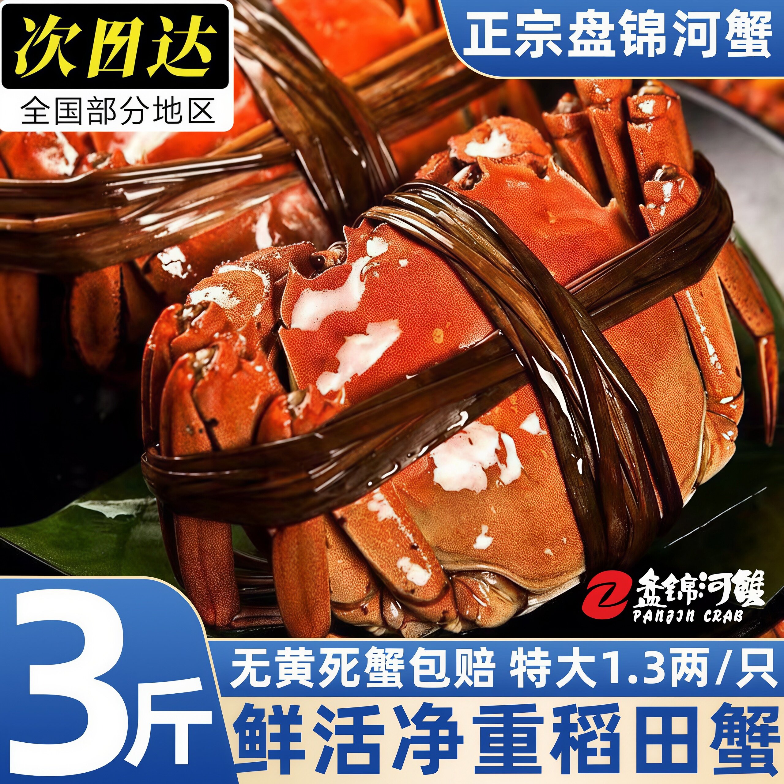 盘锦稻田鲜活母大闸蟹礼盒