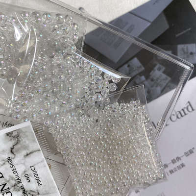 lz高定水晶美甲饰品七彩