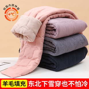 儿童保暖裤女童男童校服神器内搭冬季小学生加绒加厚高初中生棉裤