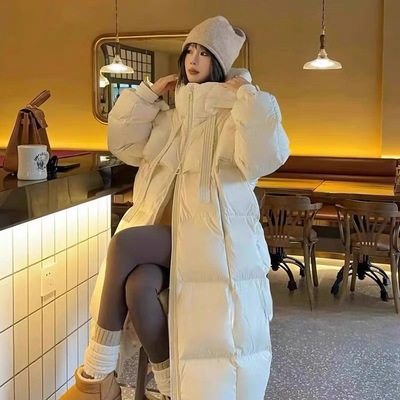 水云篇中长款羽绒棉服女长款潮流