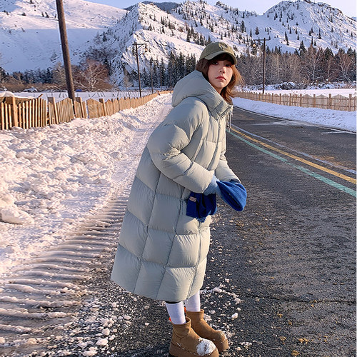 防水防污防静电泡芙棉服女长款潮
