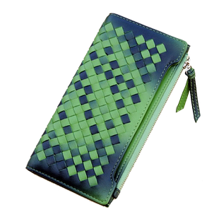 女士拉链钱包超薄款女长款皮夹欧美大牌简约多功能手拿包可放手机