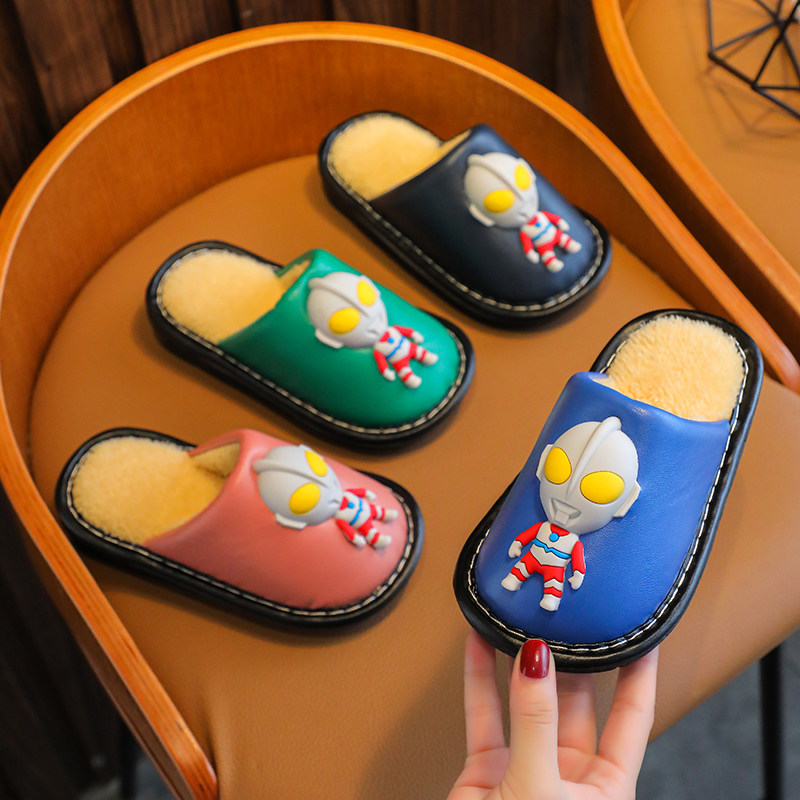 秋冬季儿童棉拖鞋卡通