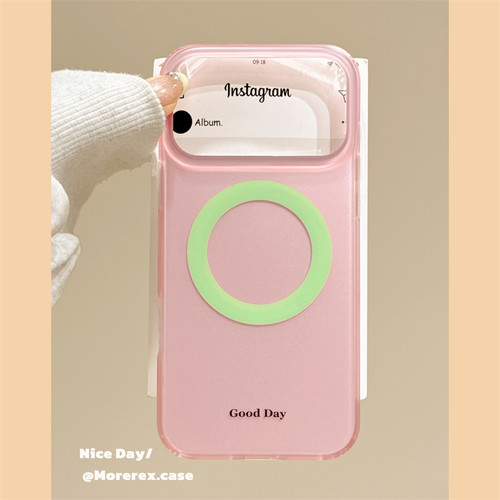 MoreRex ins极简高级感纯色磁吸适用苹果17手机壳iphone16promax新款17pro哑光14防摔保护套13双层15女款超火
