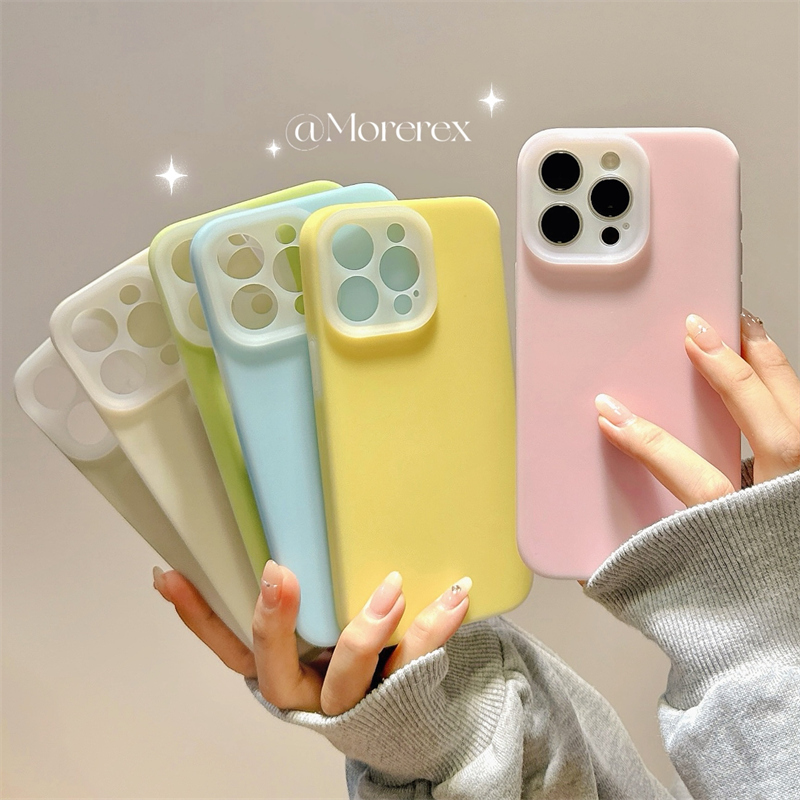 纯色多巴胺液态果冻壳适用苹果16手机壳简约高级iPhone15promax极简12原创女13防摔硅胶14全包保护套11软壳男