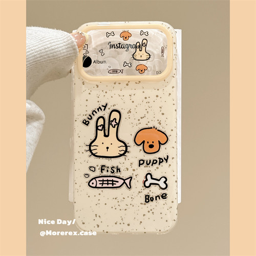 MoreRex ins薄荷绿腊肠狗猫咪可爱卡通适用苹果17手机壳iphone16promax新款17pro双层14防摔保护套13全包15女