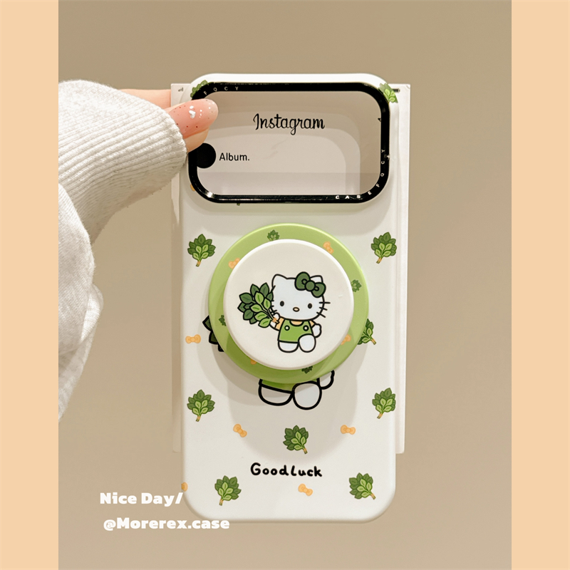 MoreRex小众去晦气柚子叶猫咪磁吸支架适用苹果17手机壳iphone16promax新款15pro菲林14防摔保护套13超火17女