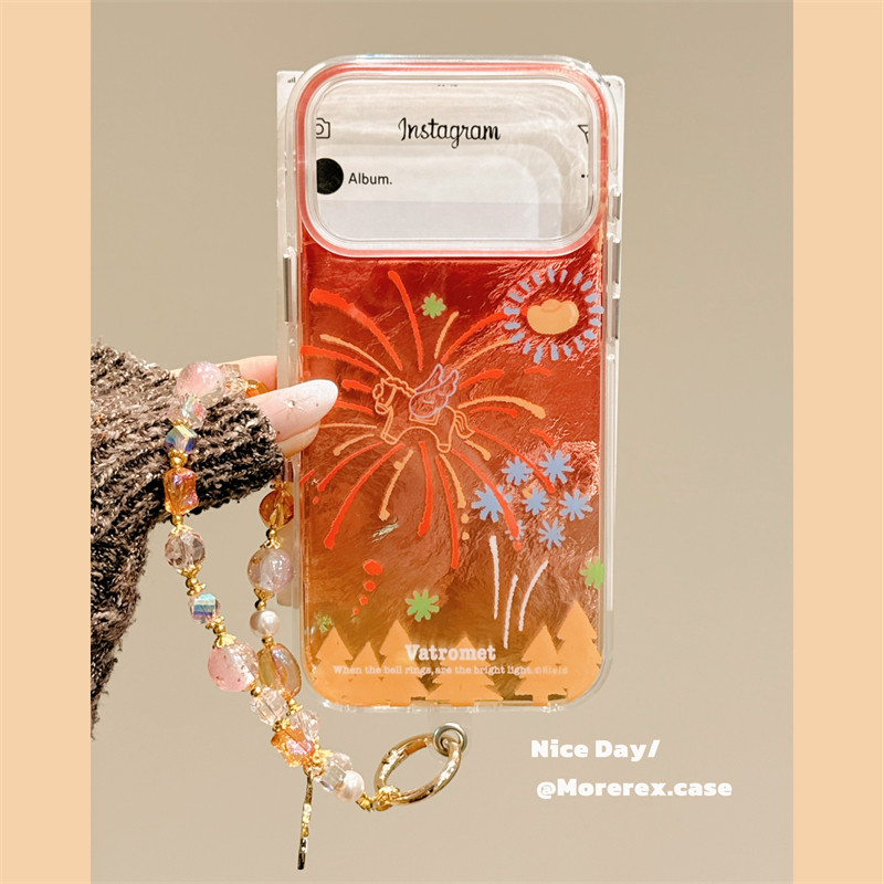 MoreRex韩系唯美梦幻绽放烟花带挂绳适用苹果17手机壳iphone16promax新款15pro双层14防摔保护套13马年17女款,3C数码配件,手机保护套/壳,淘宝优惠券,粉丝福利购,淘宝优惠卷